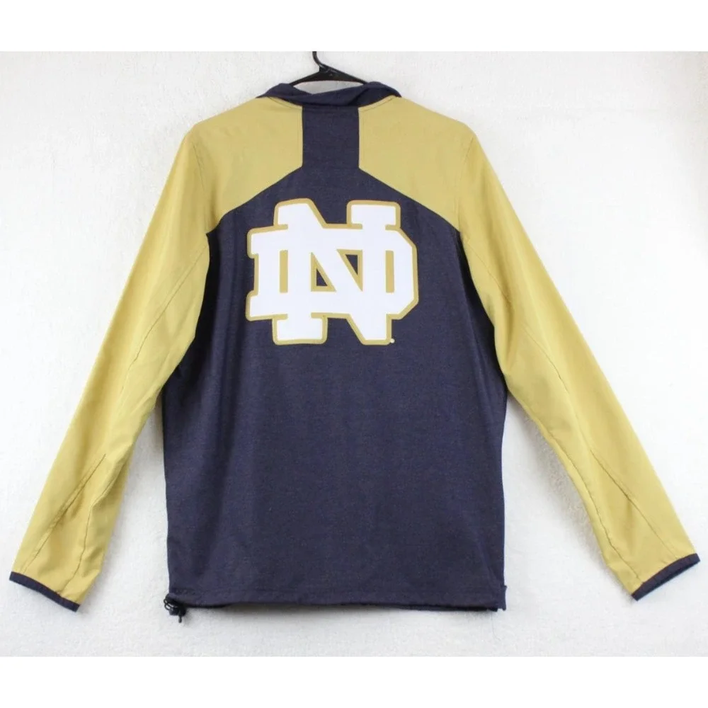 Under Armour Notre Dame Fighting Irish 1/4 Zip Pullover‎ Navy Gold Mens Small